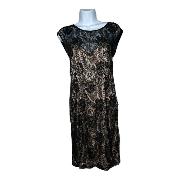 Sue Wong Dresses & Skirts - Sue Wong Dress Womens Size 2 Beaded Lace Mesh Overlay Black Whimsigoth